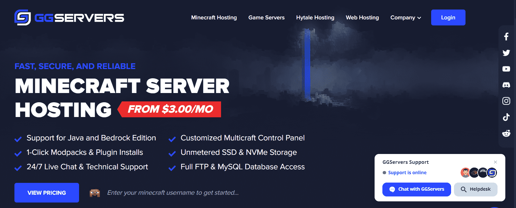 best minecraft hosting servers 