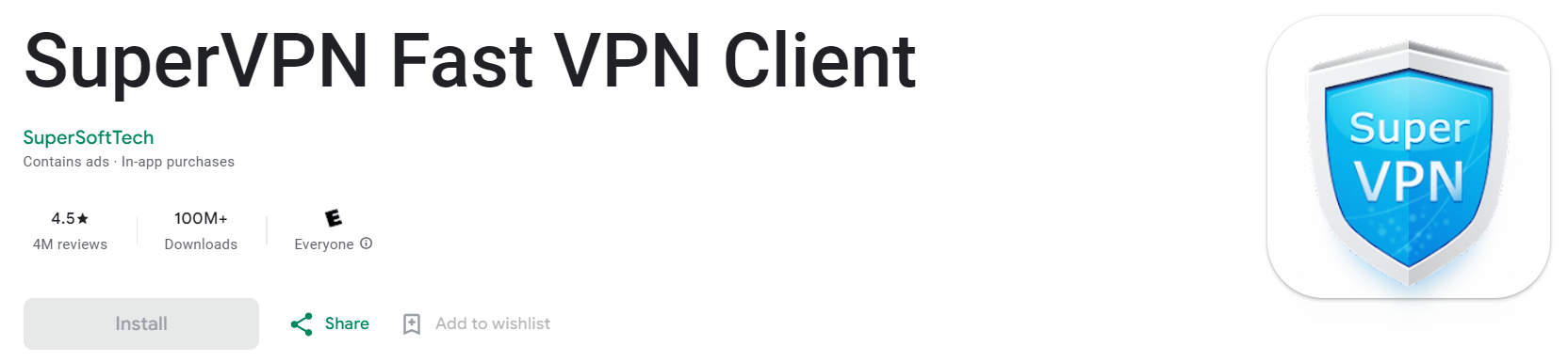SuperVPN - Fast VPN Client